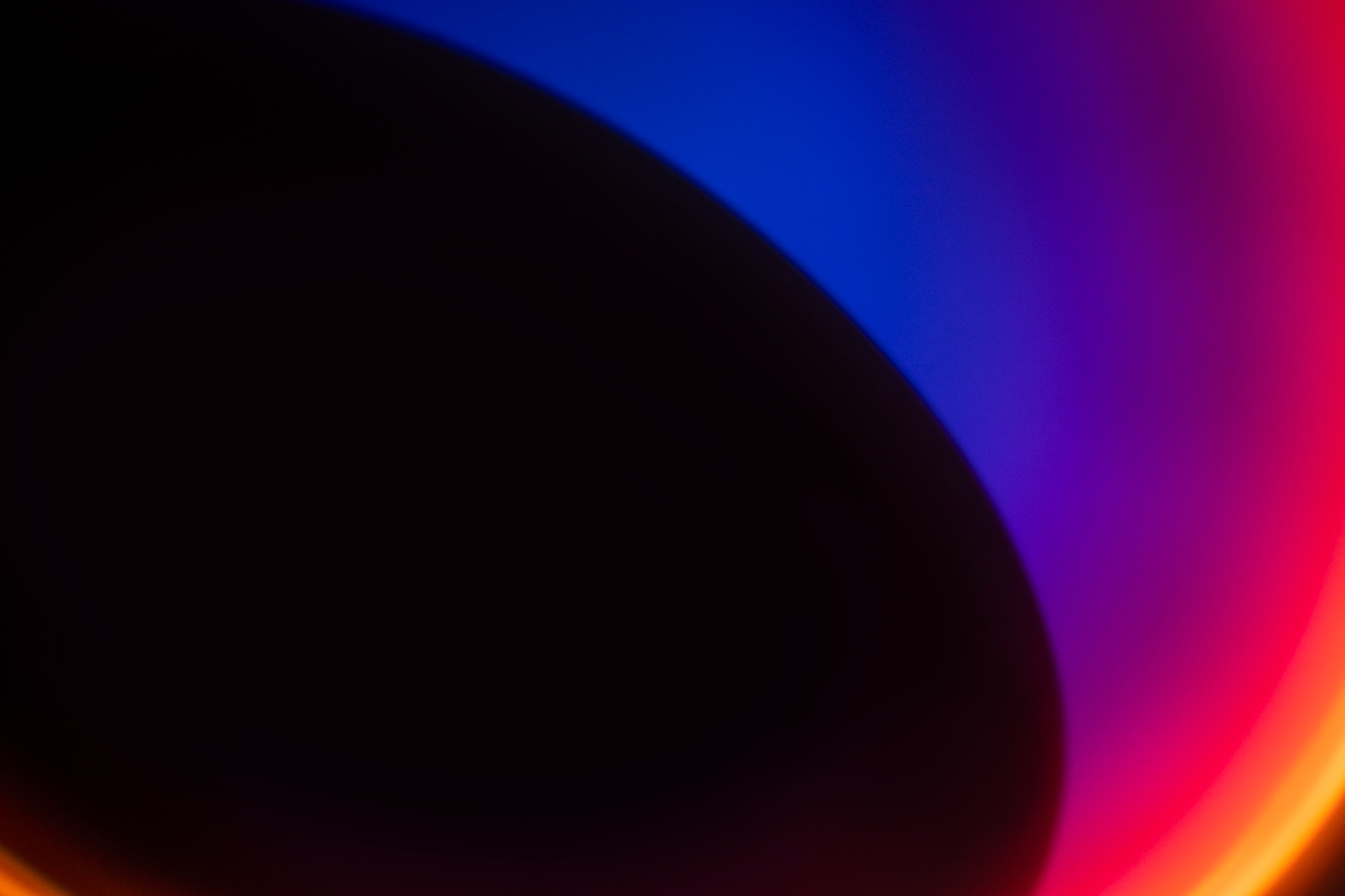 Aesthetic background with gradient neon led light effect